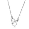 Women's Metal Heart Shaped Geometric Ins Style Electroplated Clavicle Chain Necklace