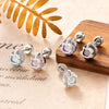 Women's Metal Hollow Cat Ear Bone Nail Set With Diamonds Fashion Style