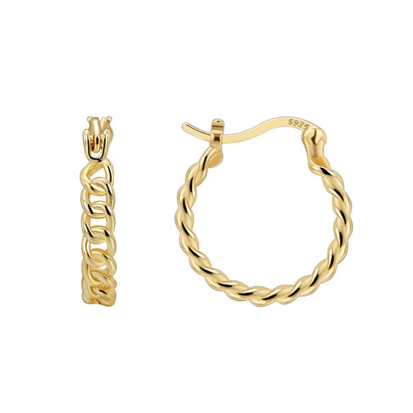 Women's Metal Hollow Earrings Copper Electroplating