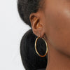Women's Metal Hoop Earrings Gold Plated Geometric Retro Simple Style
