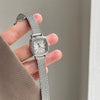 Women's Metal Mesh Band Square Dial Vintage Medieval Style Quartz Watch
