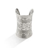 Women's Metal Punk Style Open Carved Pattern Adjustable Coil Bracelet With Electroplating