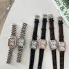 Women's Metal Rectangular Retro Roman Dial Quartz Watch Simple Elegant Leisure Style