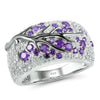 Women's Metal Ring With Geometric Pattern And Electroplating Treatment