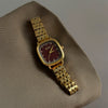 Women's Metal Steel Band Quartz Watch Medieval Style Alloy Case Ordinary Glass Mirror Printed Logo