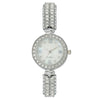 Women's Metal Watch Round Diamondencrusted Fashion Style