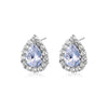 Women's Micro Inlaid Zircon Drop Earrings In Environmental Protection Copper Natural Style Dangle Earrings