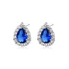 Women's Micro Inlaid Zircon Drop Earrings In Environmental Protection Copper Natural Style Dangle Earrings