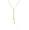 Women's Minimalist Adjustable Water Drop Pendant Necklace With Snake Bone Chain Electroplated Metal Clavicle Chain