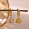 Women's Minimalist Butterfly Pendant Earrings Gold Plated Copper Drop Earrings With Simple Elegant Design For Wholesale