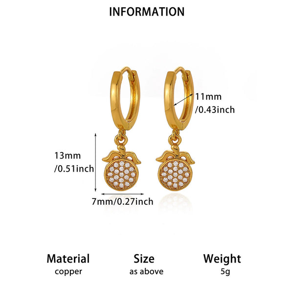 Women's Minimalist Butterfly Pendant Earrings Gold Plated Copper Drop Earrings With Simple Elegant Design For Wholesale