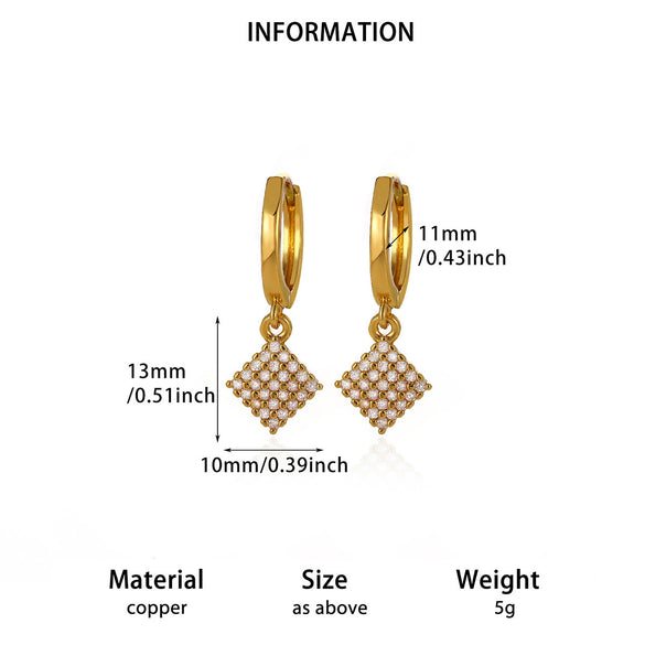 Women's Minimalist Butterfly Pendant Earrings Gold Plated Copper Drop Earrings With Simple Elegant Design For Wholesale
