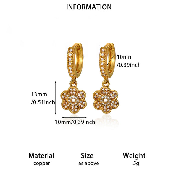Women's Minimalist Butterfly Pendant Earrings Gold Plated Copper Drop Earrings With Simple Elegant Design For Wholesale