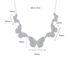 Women's Minimalist Butterfly Pendant Necklace With Zircon Inlay Electroplated Copper Clavicle Chain Jewelry