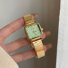 Women's Minimalist Cold Style Square Steel Band Quartz Watch