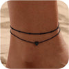 Women's Minimalist Copper Cross Anklet With Geometric Design Stackable Fashion Foot Jewelry