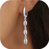 Women's Minimalist Copper Drop Earrings With Bowknot Design Electroplated Fashion Bridal Gift Jewelry