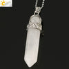Women's Minimalist Crystal Bullet Pendant Necklace With Ball Chain Fashion Jewelry Accessory