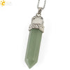 Women's Minimalist Crystal Bullet Pendant Necklace With Ball Chain Fashion Jewelry Accessory