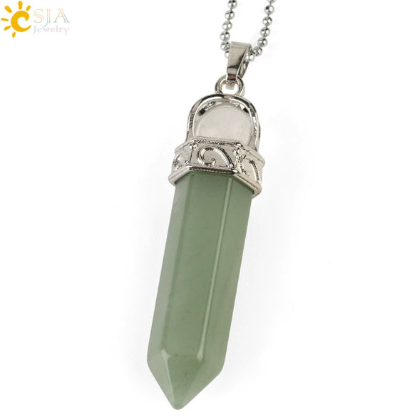 Women's Minimalist Crystal Bullet Pendant Necklace With Ball Chain Fashion Jewelry Accessory