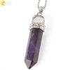 Women's Minimalist Crystal Bullet Pendant Necklace With Ball Chain Fashion Jewelry Accessory