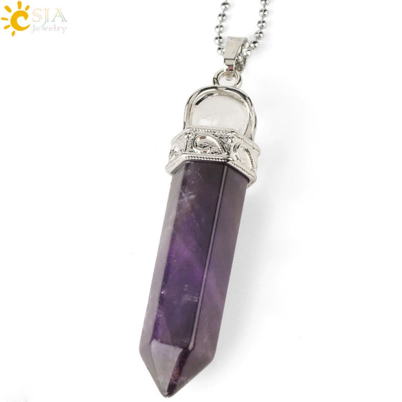 Women's Minimalist Crystal Bullet Pendant Necklace With Ball Chain Fashion Jewelry Accessory