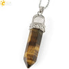 Women's Minimalist Crystal Bullet Pendant Necklace With Ball Chain Fashion Jewelry Accessory