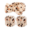Women's Minimalist Fabric Headband And Wrist Band Set With Bow Tie Design
