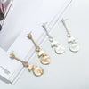 Women's Minimalist Geometric Alloy Long Statement Earrings Fashion Jewelry Ear Pins