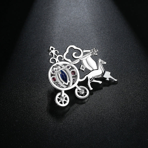 Women's Minimalist Geometric Animal Brooch With Zircon Inlay Electroplated Copper Corsage Pin And Clothing Accessory