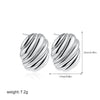 Women's Minimalist Geometric Copper Earrings With Electroplating And Irregular Double Ring Coil Winding Design