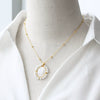 Women's Minimalist Geometric Copper Pendant Necklace With Electroplating And Regular Chain
