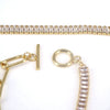 Women's Minimalist Geometric Copper Tennis Bracelet Electroplated Fashion Hand Jewelry With Zircon Detail