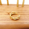 Women's Minimalist Geometric Ear Cuff Earrings Copper Gold Plated With Silver Needle Fashion Electroplated Opening Clip Design