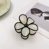 Women's Minimalist Geometric Handmade Egg Flower Hair Grab Clip