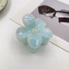 Women's Minimalist Geometric Handmade Egg Flower Hair Grab Clip