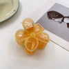 Women's Minimalist Geometric Handmade Egg Flower Hair Grab Clip