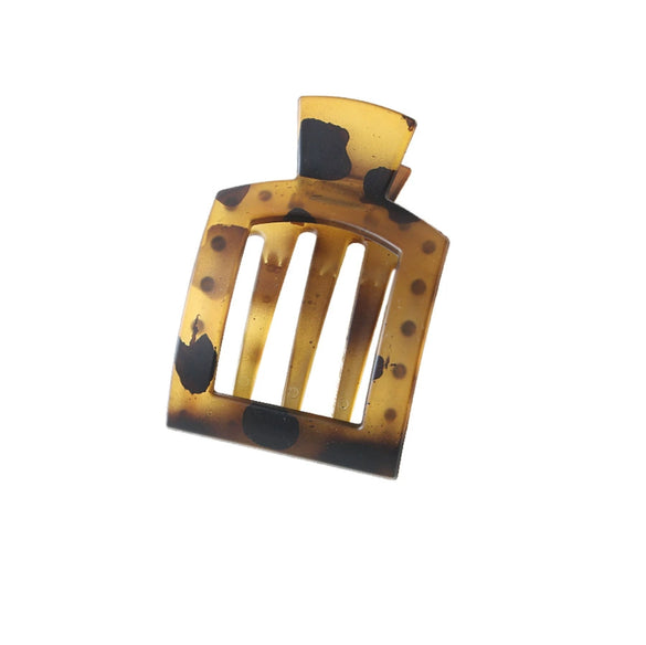 Women's Minimalist Geometric Pc Spray Painted Square Highend Grab Clip Hair Accessories