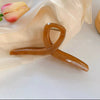 Women's Minimalist Geometric Ps Hair Clip With Paint Treatment And Multiclaw Design