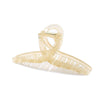 Women's Minimalist Geometric Ps Hair Clip With Paint Treatment And Multiclaw Design