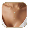 Women's Minimalist Geometric Round Copper Necklace With Regular Chain Electroplated Simple Fashion Clavicle Chain