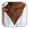 Women's Minimalist Geometric Round Copper Necklace With Regular Chain Electroplated Simple Fashion Clavicle Chain