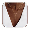 Women's Minimalist Geometric Round Copper Necklace With Regular Chain Electroplated Simple Fashion Clavicle Chain
