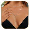 Women's Minimalist Geometric Round Copper Necklace With Regular Chain Electroplated Simple Fashion Clavicle Chain