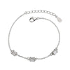 Women's Minimalist Geometric S925 Sterling Silver Bracelet Simple Electroplated Fashion Hand Jewelry