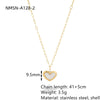 Women's Minimalist Geometric Stainless Steel And 18K Gold Necklace With Electroplating