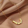Women's Minimalist Geometric Titanium Steel Necklace With Square Pendant Simple Fashion Clavicle Chain