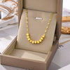 Women's Minimalist Geometric Titanium Steel Necklace With Square Pendant Simple Fashion Clavicle Chain