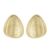 Women's Minimalist Geometric Triangle Stud Earrings In Metal With Copper Posts And Ecofriendly Plating For An Understated Modern Look
