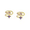 Women's Minimalist Geometric U Shaped Copper Ear Clip Earrings With Double Layer Electroplated Finish